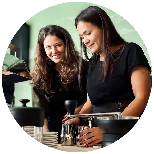 Boostbar Swiss coffee champion Evelyn Rosa runs our Coffee Lab.